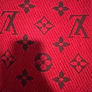 COPY - Scarf Louis Vuitton wool dark red color